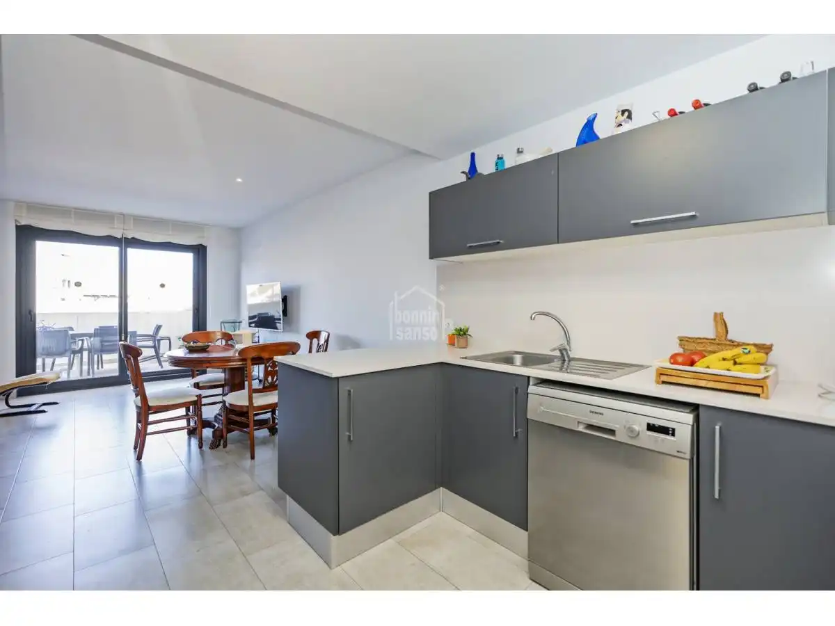 Cocina de Apartamento en venta en Maó - Mahón con Calefacción, Terraza y Piscina