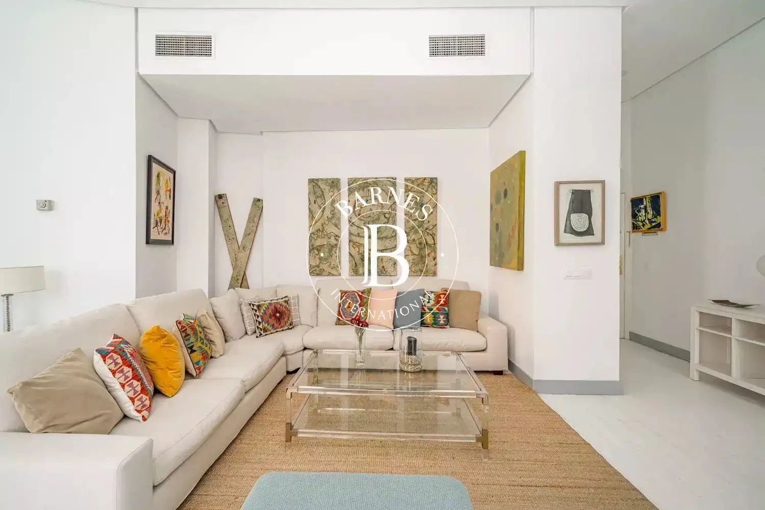 Sala de estar de Piso de alquiler en Madrid con Aire acondicionado, Calefacción y Amueblado