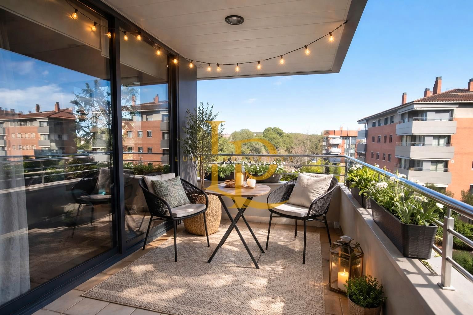 Balcony of Flat for sale in Sant Cugat del Vallès  with Air Conditioner, Heating and Parquet flooring