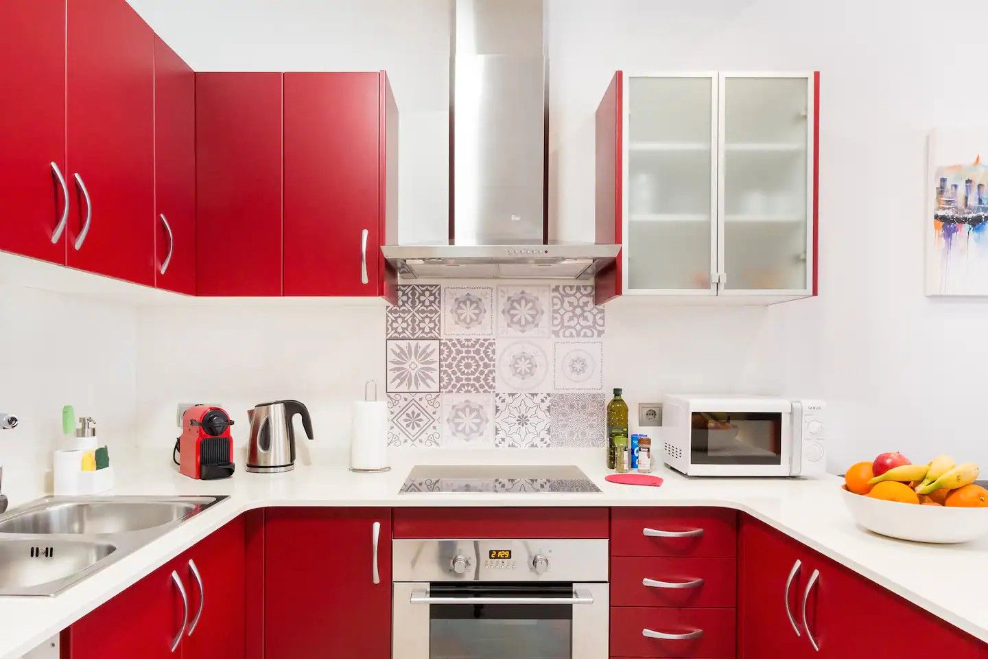 Kitchen of Flat to rent in  Barcelona Capital  with Air Conditioner, Heating and Furnished