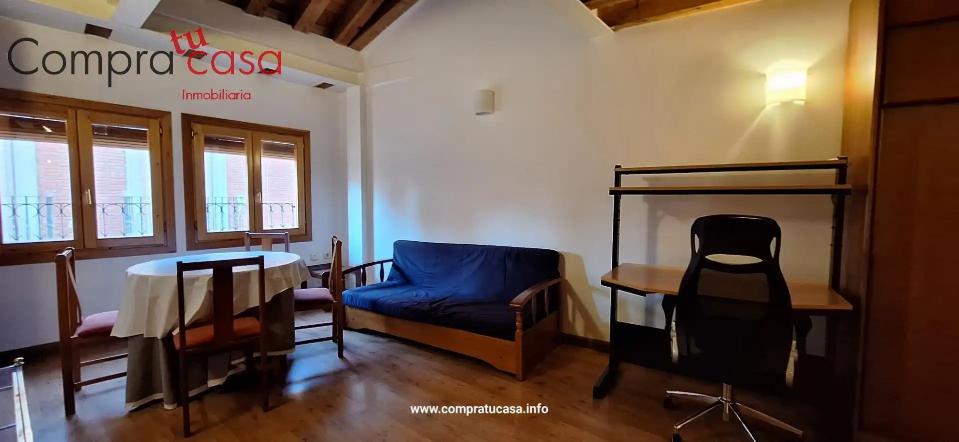 Estudio de alquiler en Segovia con Calefacción, Amueblado y Balcón