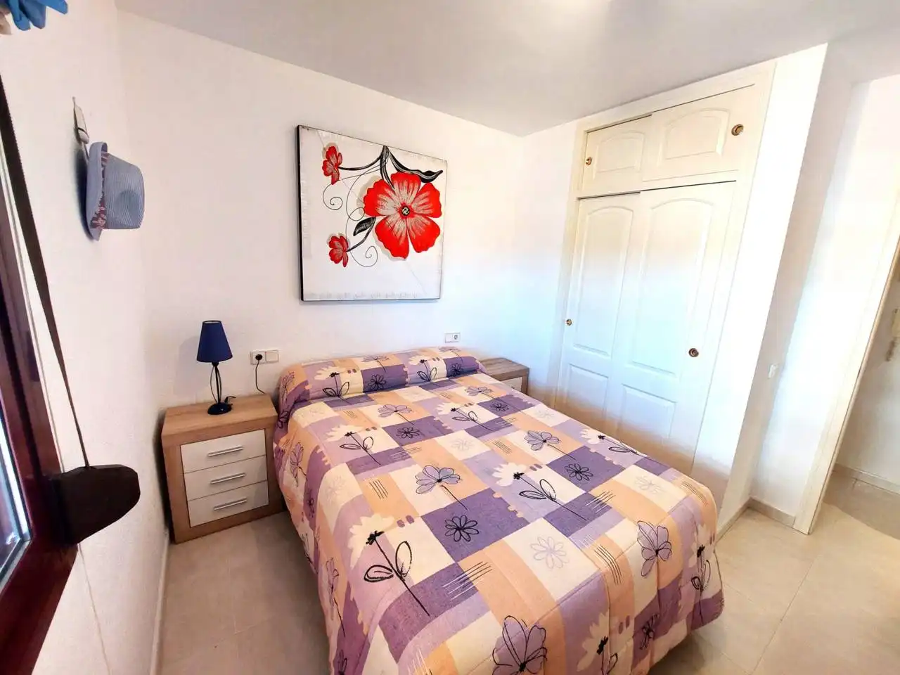 Schlafzimmer von Wohnung zum Verkauf in Calpe / Calp mit Klimaanlage, Terrasse und Möbliert