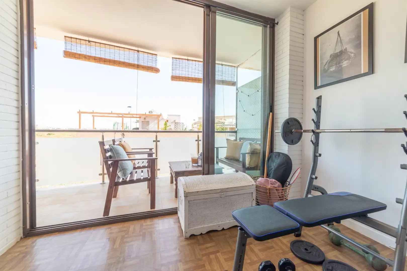 Balcony of Flat for sale in San Javier  with Air Conditioner, Terrace and Storage room