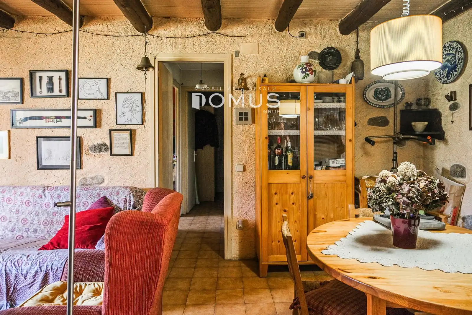 Comedor de Finca rústica en venta en Besalú con Jardín privado
