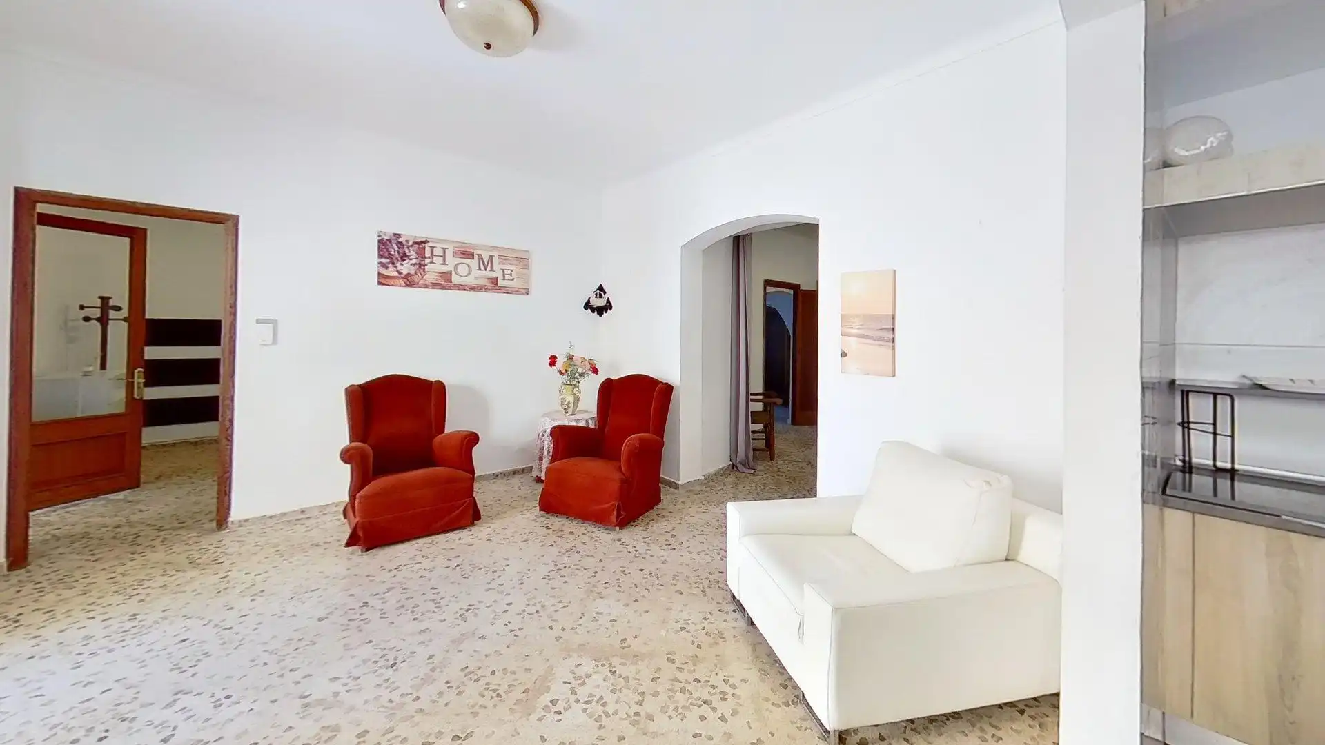 Sala de estar de Finca rústica en venta en Petra con Trastero y Amueblado