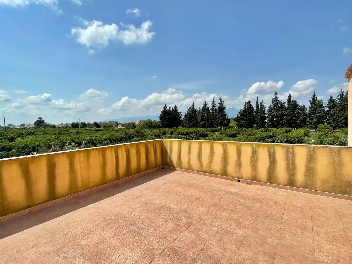 Terrasse von Country house zum Verkauf in Tortosa mit Klimaanlage, Heizung und Privatgarten