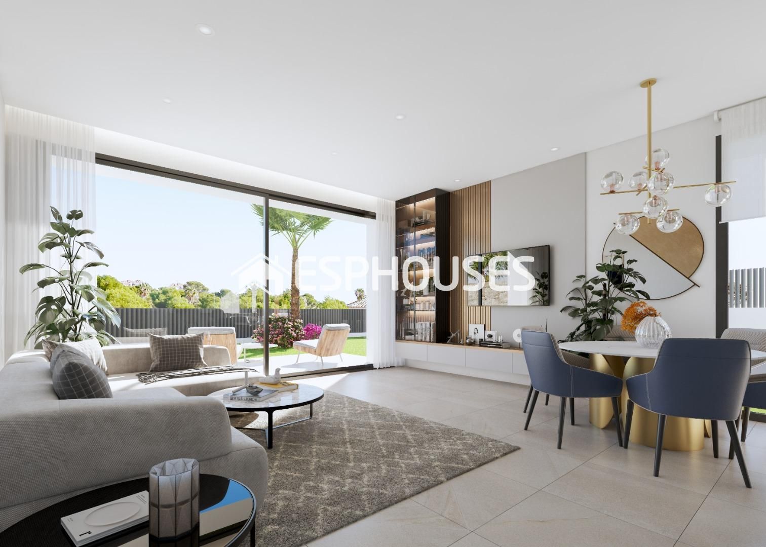 Living room of Single-family semi-detached for sale in Finestrat  with Terrace, Balcony and Home automation