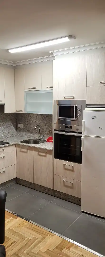 Cocina de Apartamento de alquiler en Vigo  con Calefacción, Parquet y Amueblado