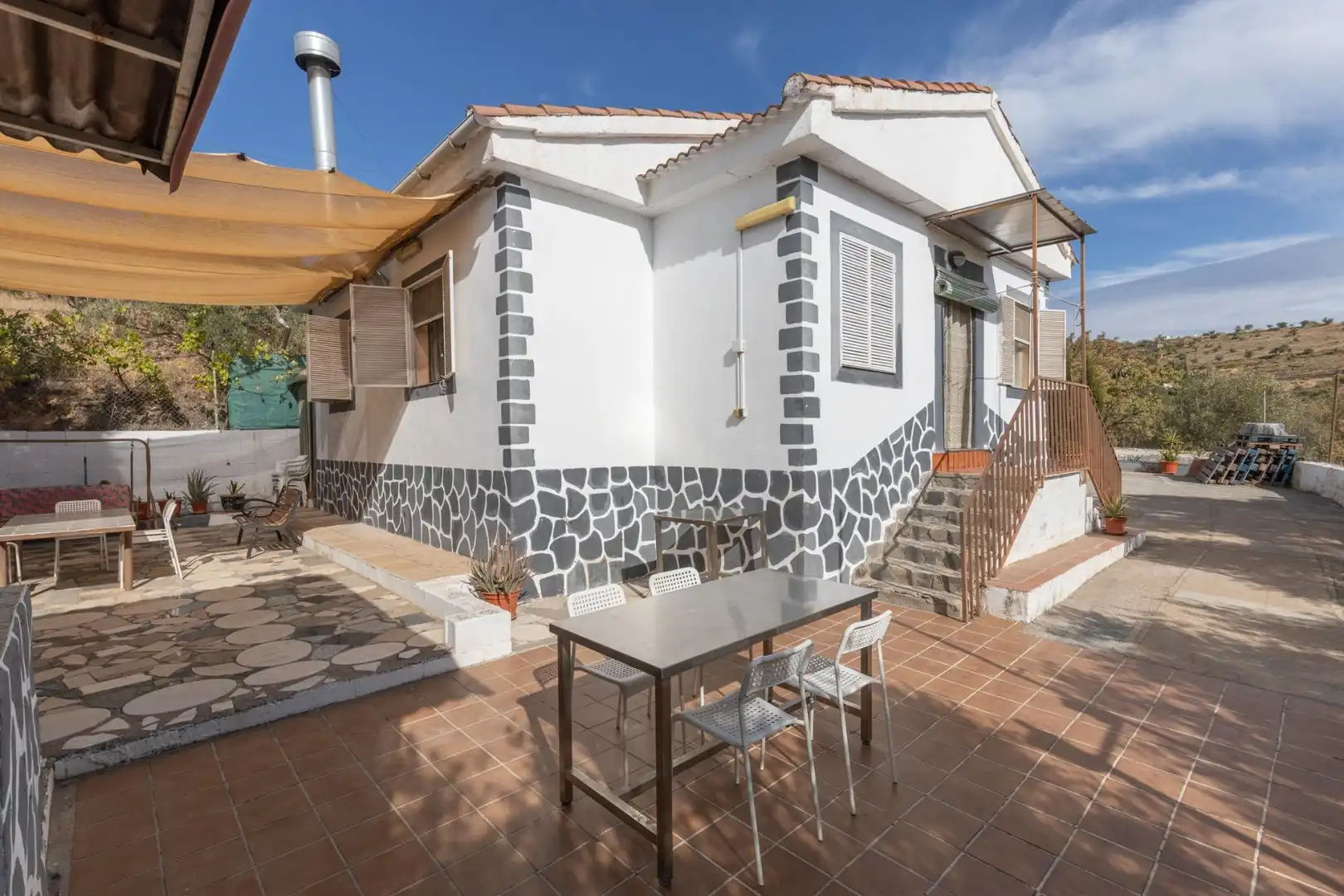Exterior view of Country homes for sale in Cogollos de la Vega  with Private garden and Swimming Pool