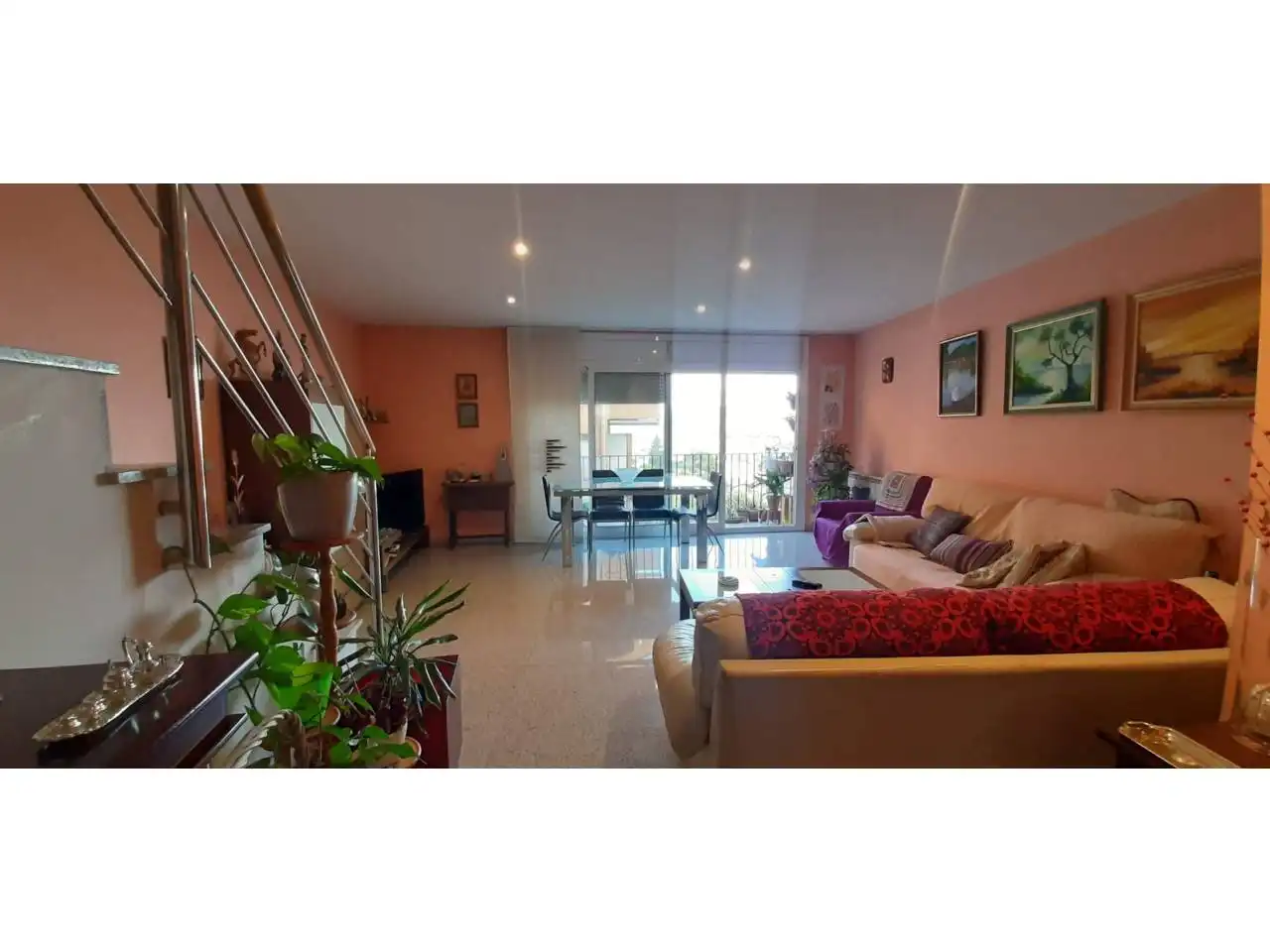 Living room of Houses for sale in Berga  with Heating, Private garden and Parquet flooring