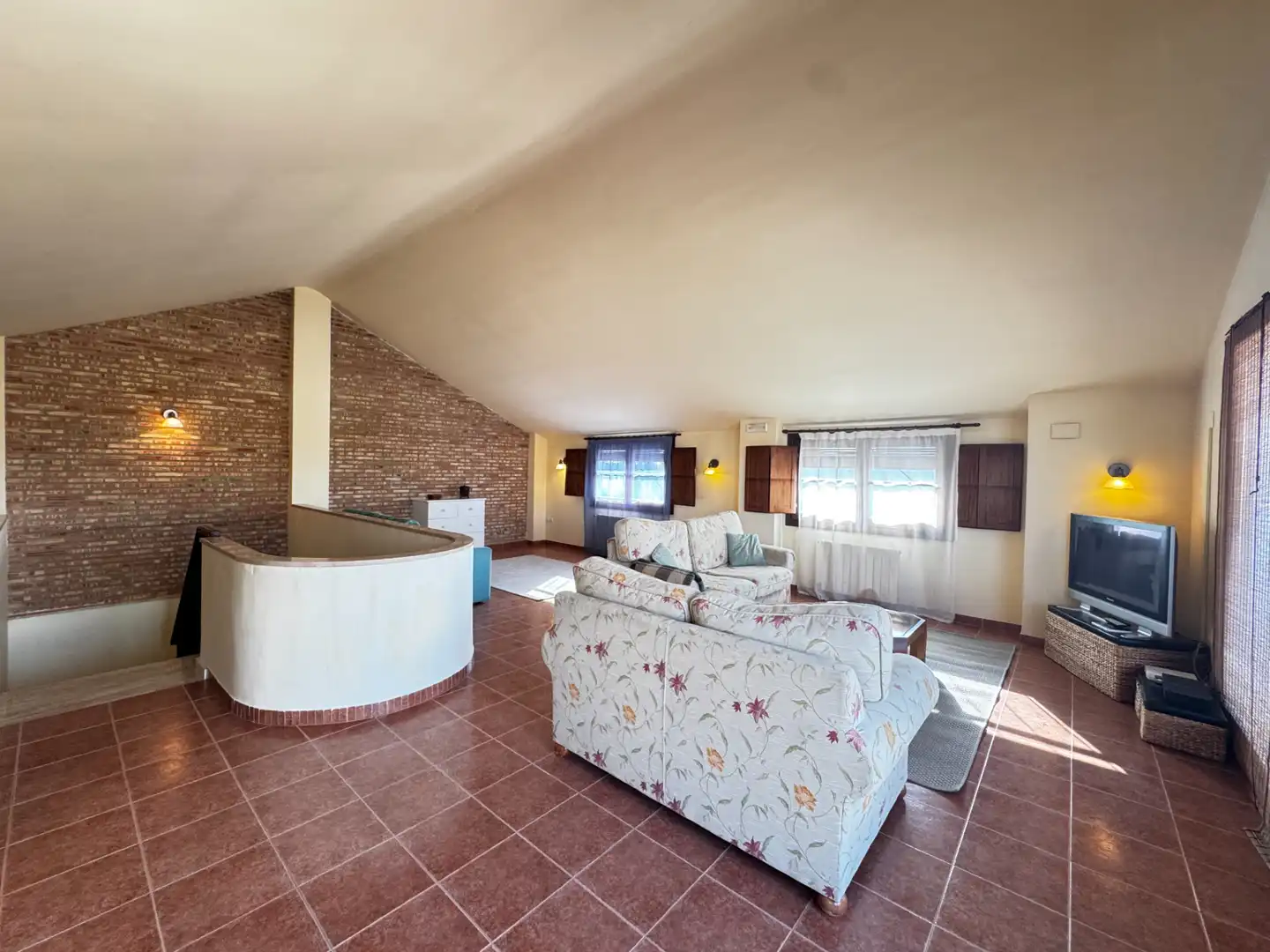 Wohnzimmer von Einfamilien-Reihenhaus zum Verkauf in Canet d'En Berenguer mit Klimaanlage, Heizung und Terrasse