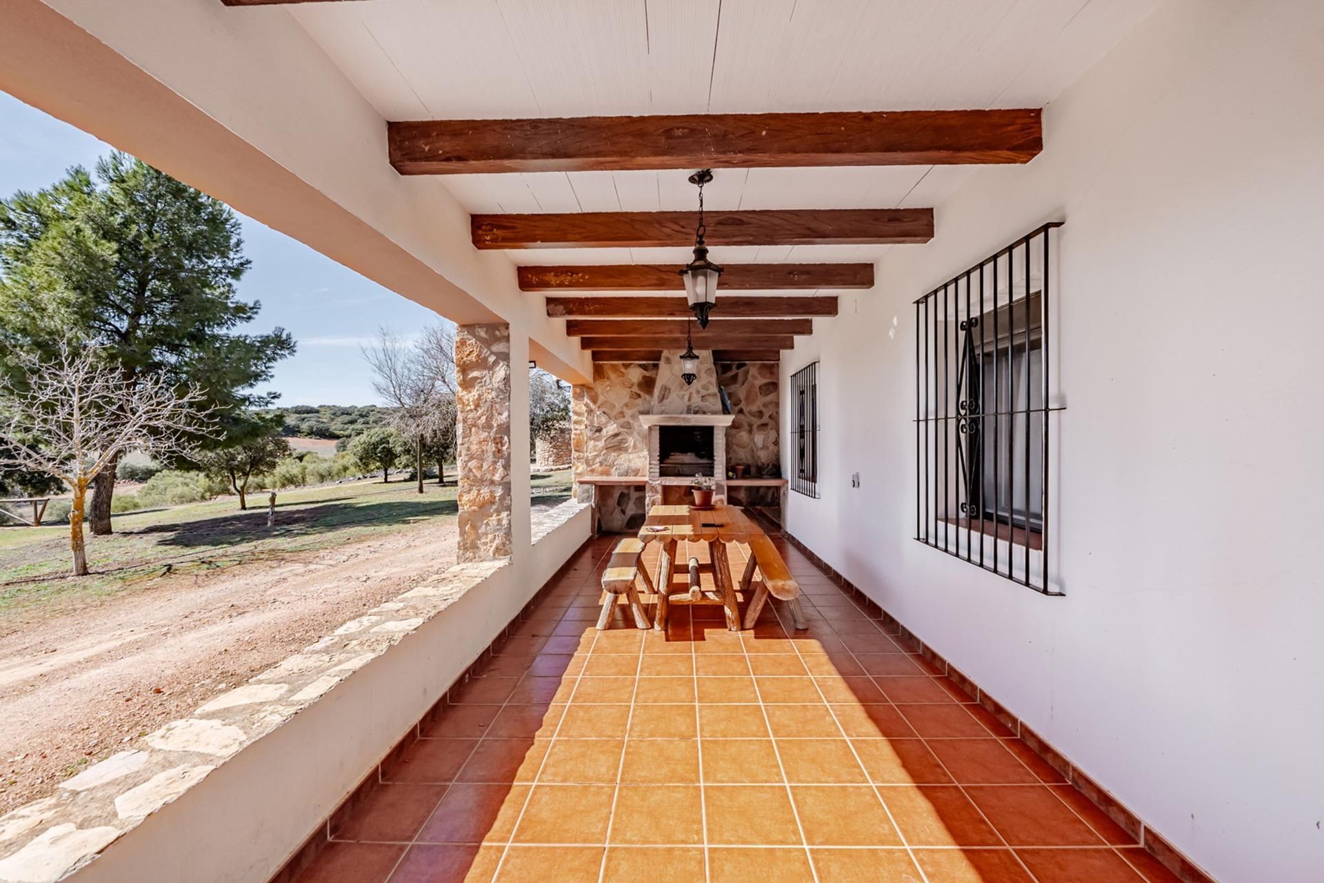 Terraza de Finca rústica en venta en Argamasilla de Alba con Aire acondicionado, Jardín privado y Terraza