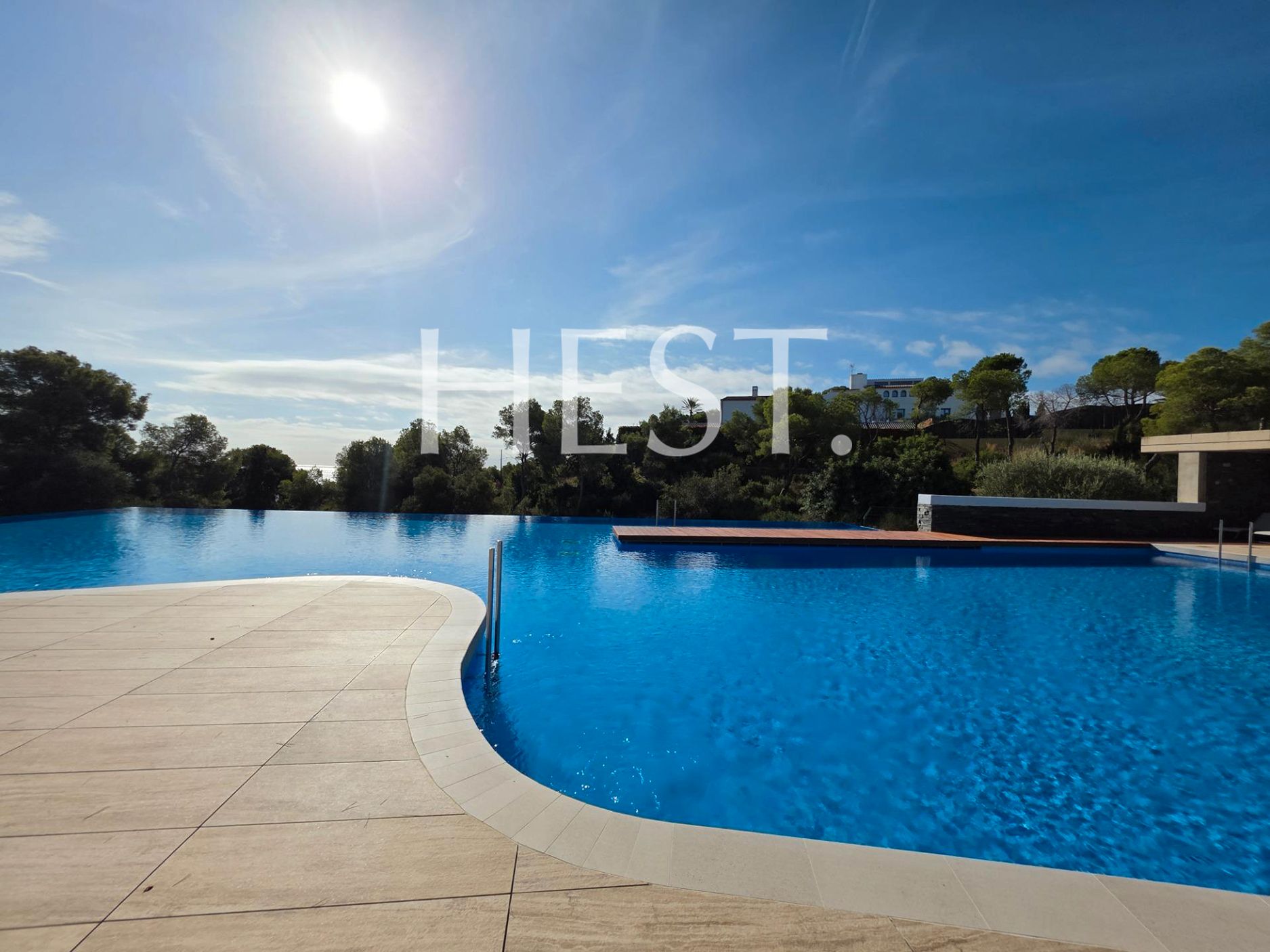 Swimming pool of Flat for sale in Sant Pere de Ribes  with Parquet flooring, Terrace and Furnished