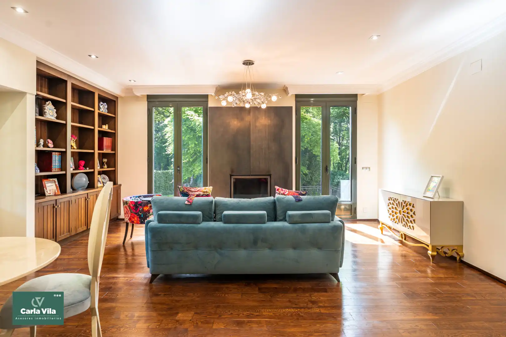 Sala de estar de Casa o chalet en venta en O Corgo   con Calefacción, Jardín privado y Parquet