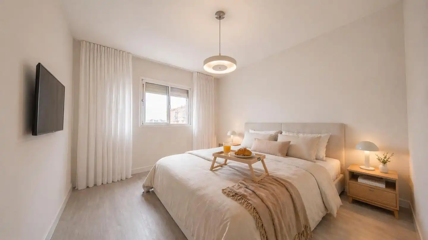 Bedroom of Flat for sale in Madrid  with Heating and Terrace