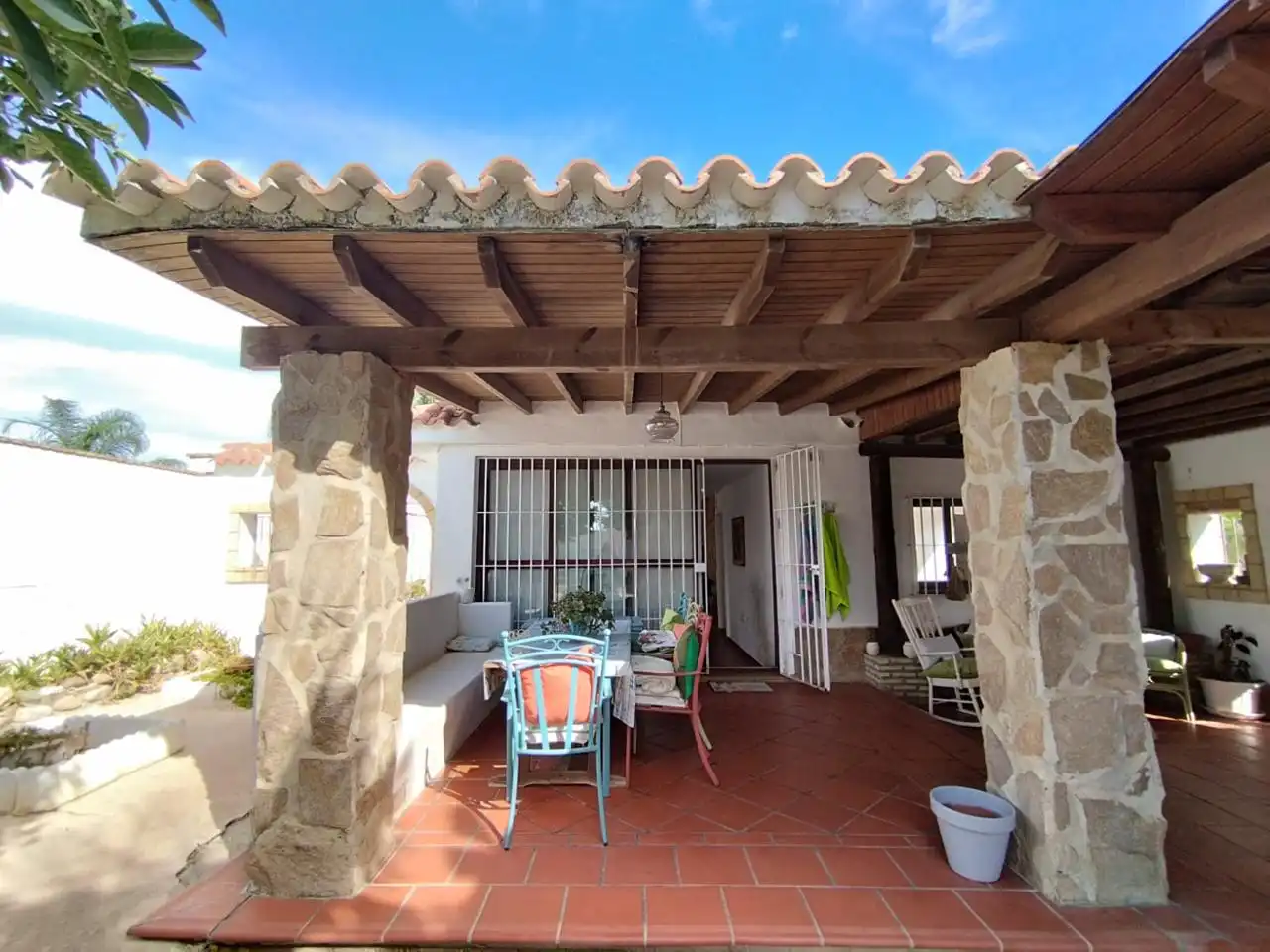 Terrace of Country homes for sale in Sanlúcar de Barrameda  with Private garden, Storage room and Swimming Pool