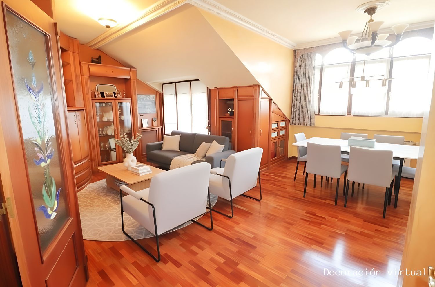 Sala d'estar de Àtic en venda en Vitoria - Gasteiz amb Calefacció, Terrassa i Traster