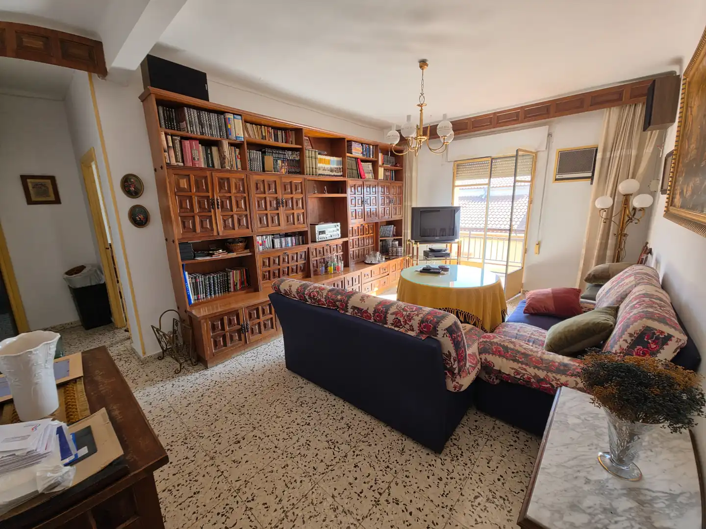 Living room of Flat for sale in Andújar  with Furnished