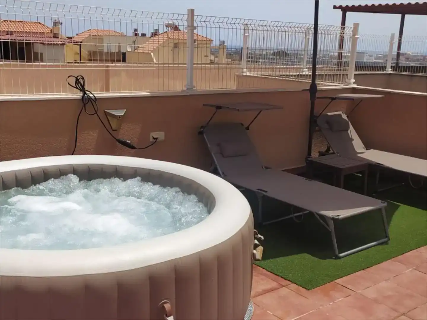 Terrasse von Dachboden zum Verkauf in  Melilla Capital mit Klimaanlage und Schwimmbad