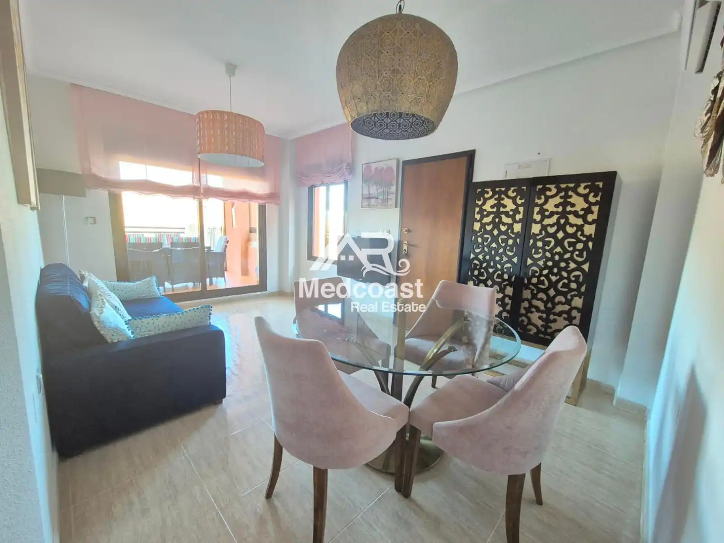 Esszimmer von Wohnung zum Verkauf in Pulpí mit Klimaanlage, Terrasse und Schwimmbad
