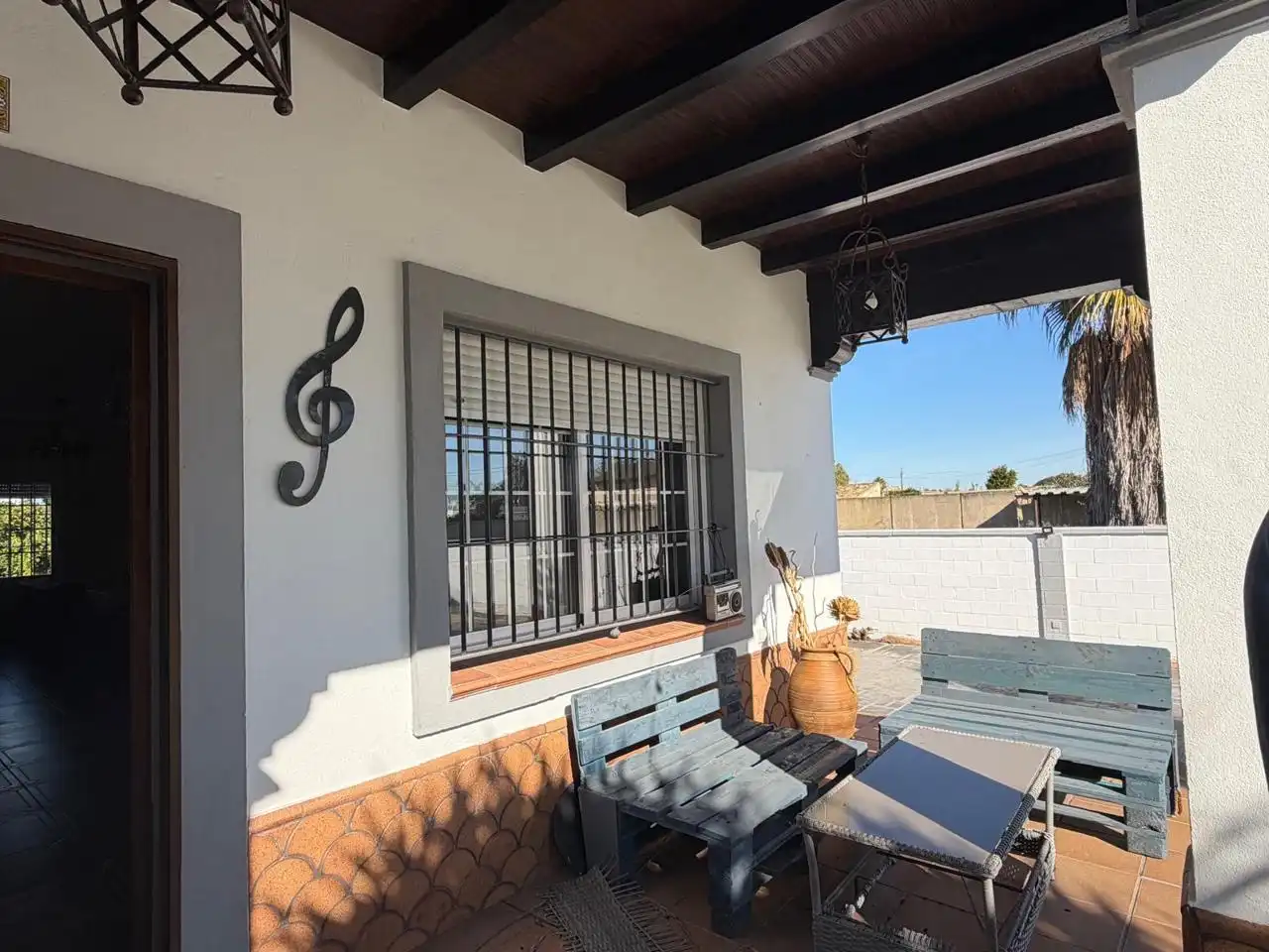 Terraza de Casa o chalet en venta en Chipiona con Aire acondicionado, Jardín privado y Piscina