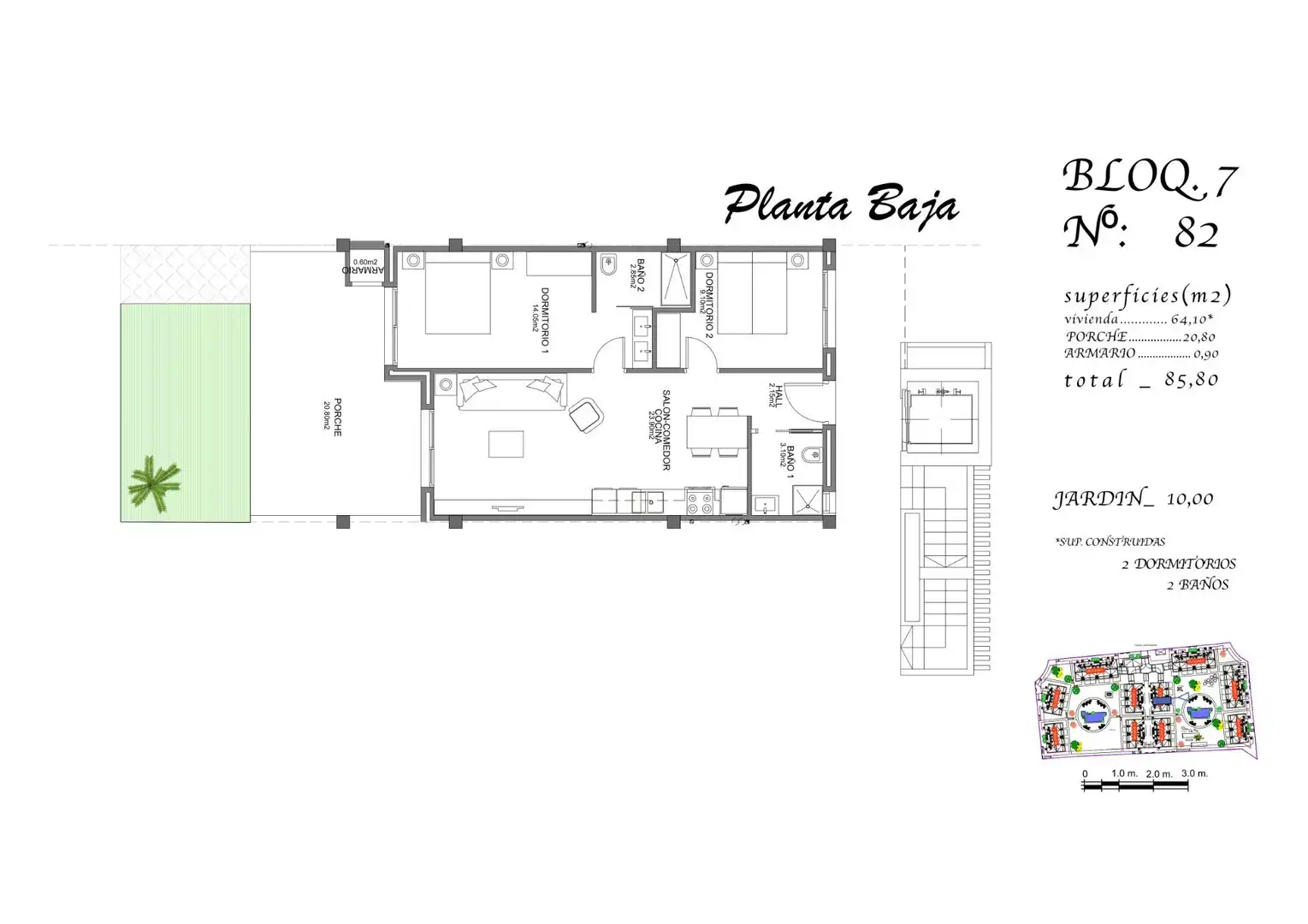 Ground floor for sale in Guardamar del Segura  with Air Conditioner, Heating and Private garden