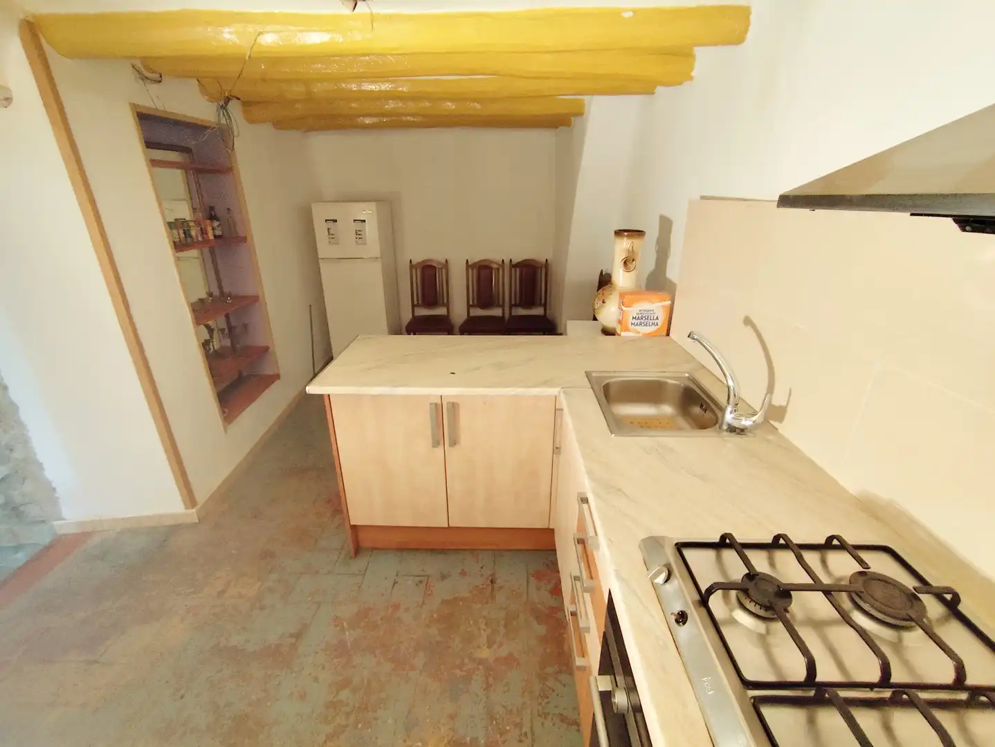 Cocina de Finca rústica en venta en Santa Coloma de Queralt con Calefacción, Amueblado y Horno