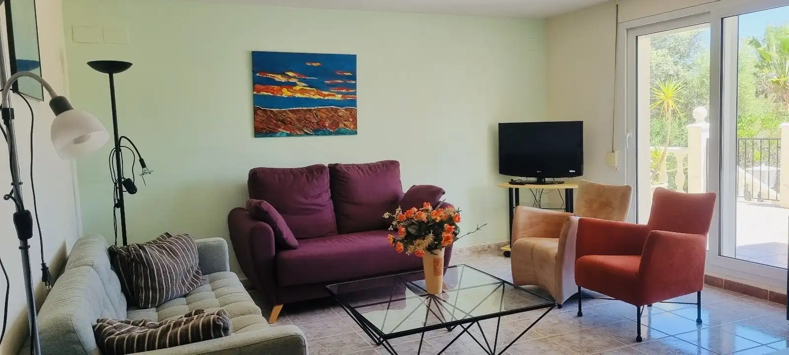 Sala de estar de Casa o chalet en venta en Xaló con Aire acondicionado, Calefacción y Jardín privado