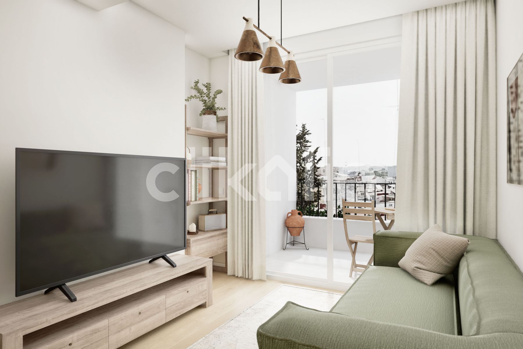 Sala d'estar de Pis en venda en  Sevilla Capital amb Aire condicionat, Jardí privat i Terrassa