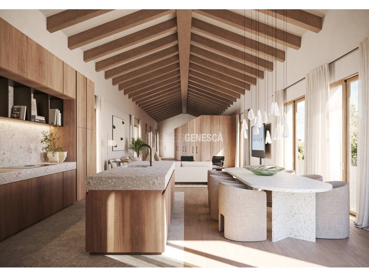 Kitchen of House or chalet for sale in Matadepera  with Heating, Private garden and Parquet flooring