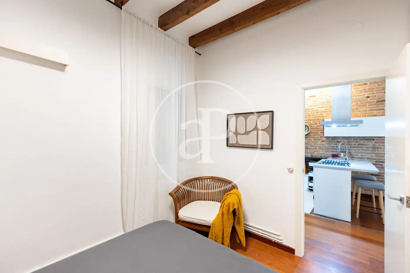 Bedroom of Flat for rent in Barcelona  with Air Conditioner, Heating and Furnished