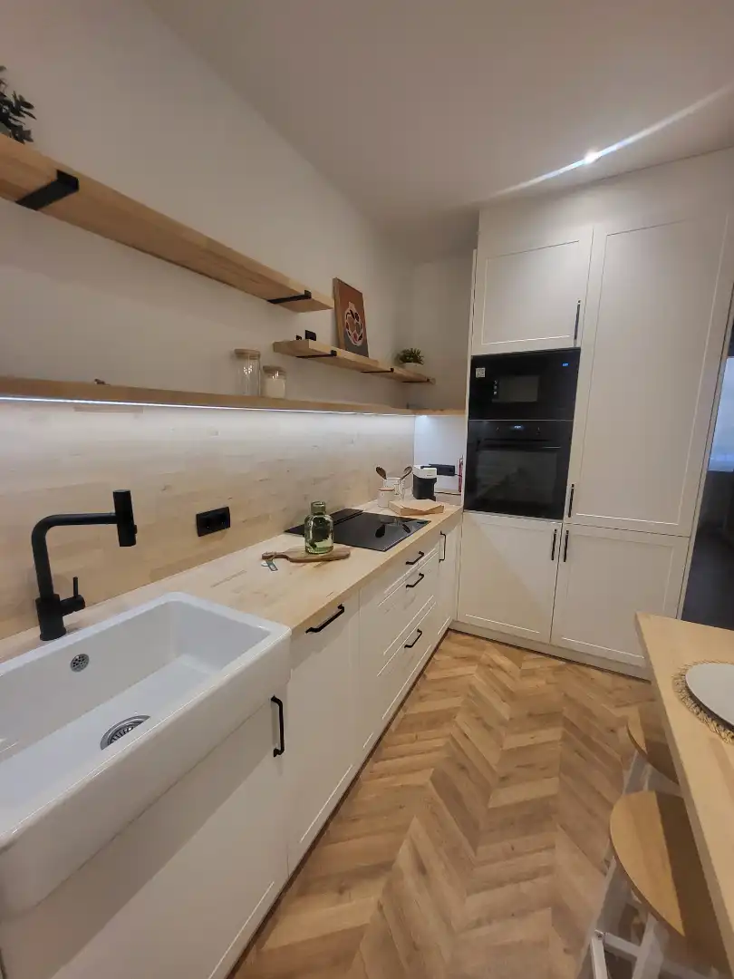 Cocina de Dúplex en venta en Madrid con Parquet, Amueblado y Horno