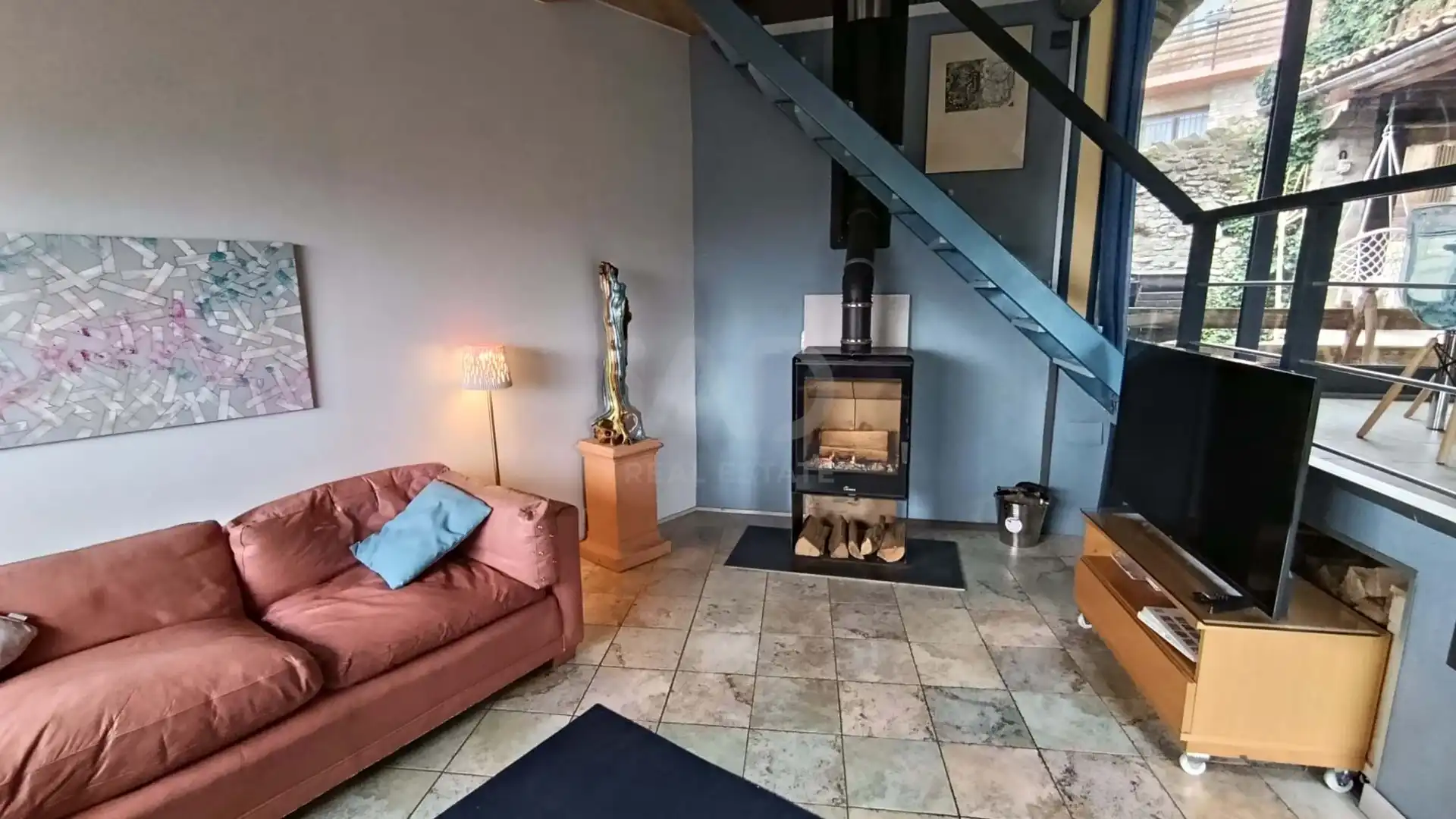 Sala de estar de Casa o chalet en venta en Jaca con Aire acondicionado, Calefacción y Terraza