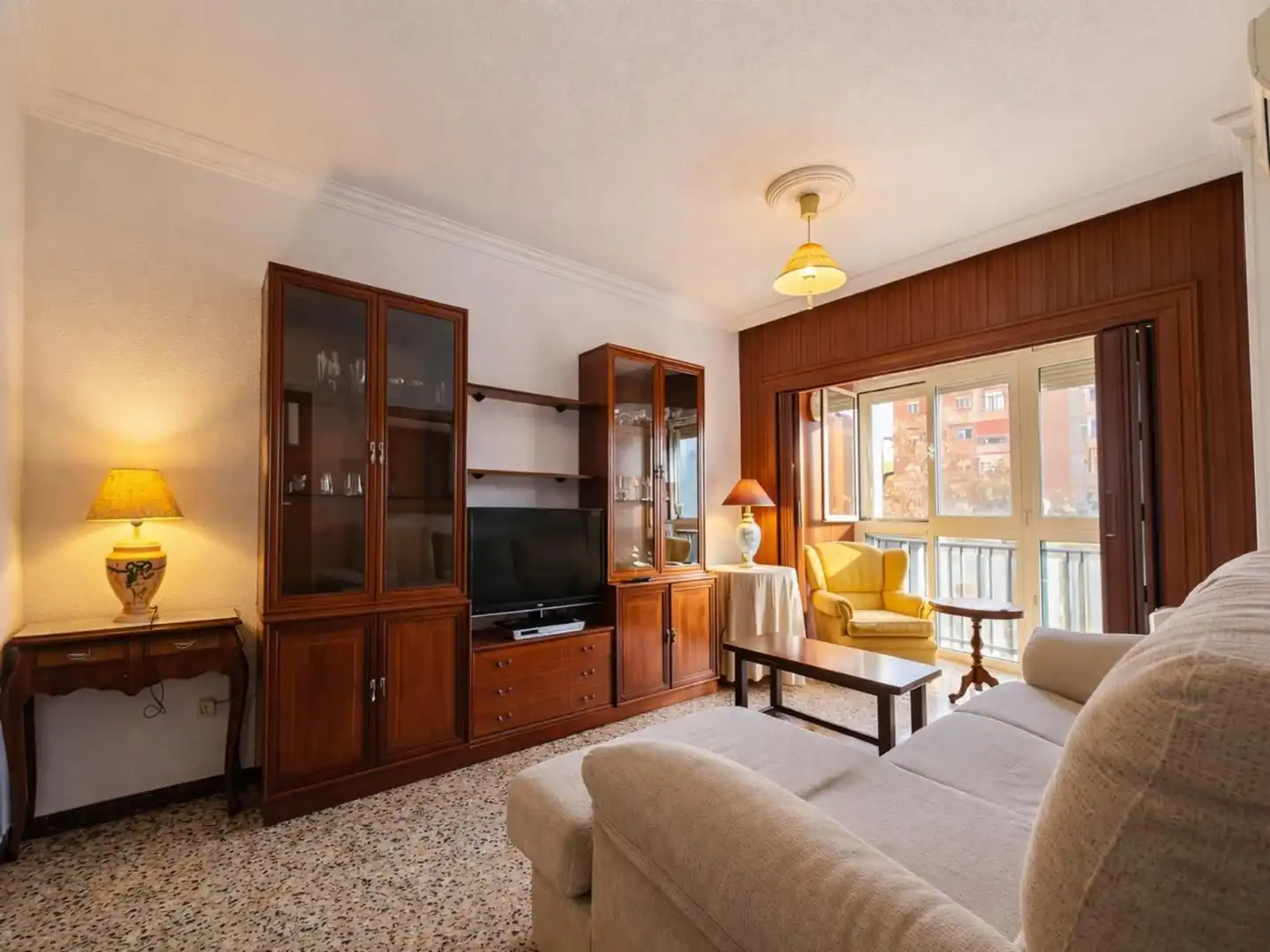 Wohnzimmer von Wohnung zum Verkauf in Málaga mit Klimaanlage, Heizung und Terrasse