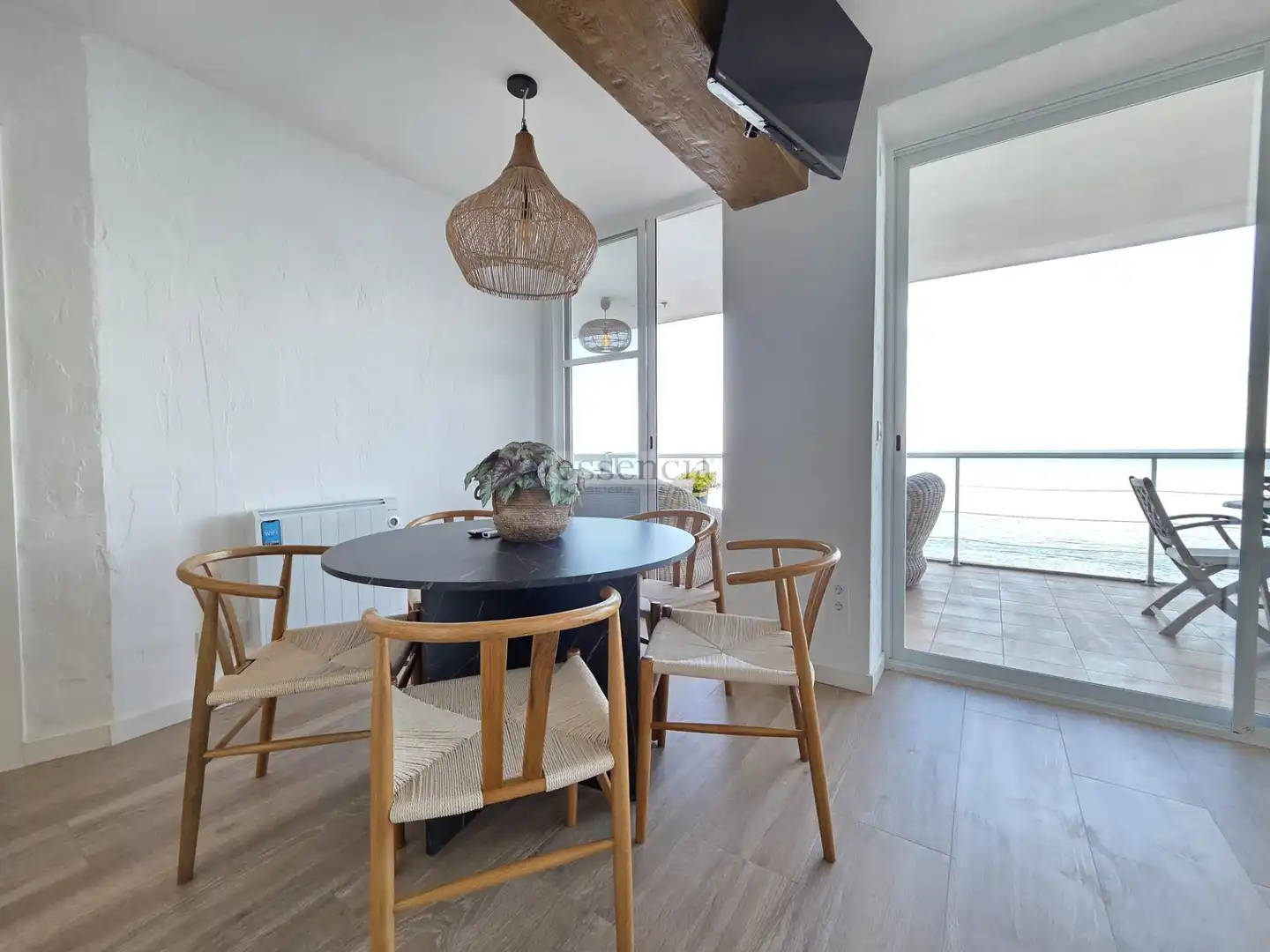 Comedor de Apartamento en venta en Tavernes de la Valldigna con Terraza y Balcón