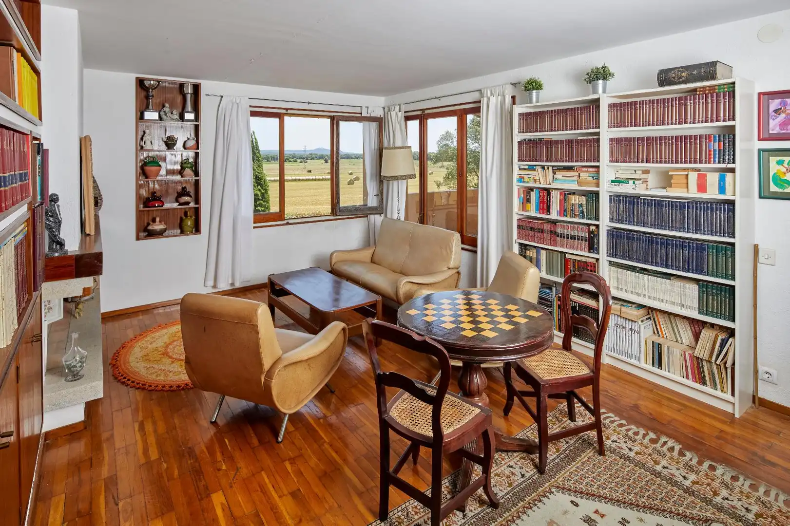 Sala de estar de Finca rústica en venta en Cassà de la Selva con Jardín privado, Terraza y Trastero