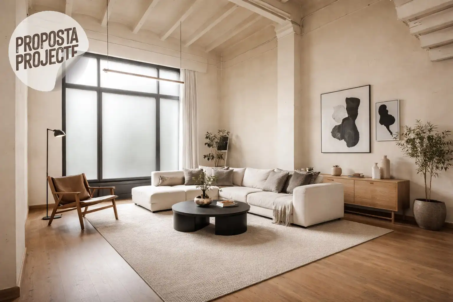 Sala d'estar de Planta baixa en venda en  Barcelona Capital amb Terrassa, Balcó i Alarma