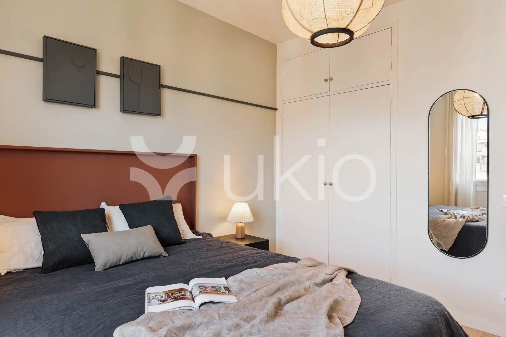 Schlafzimmer von Wohnungen zur Miete in Barcelona mit Klimaanlage, Heizung und Terrasse