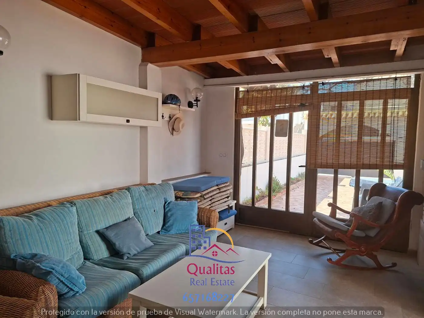 Wohnzimmer von Wohnungen zur Miete in Oliva mit Klimaanlage, Heizung und Terrasse