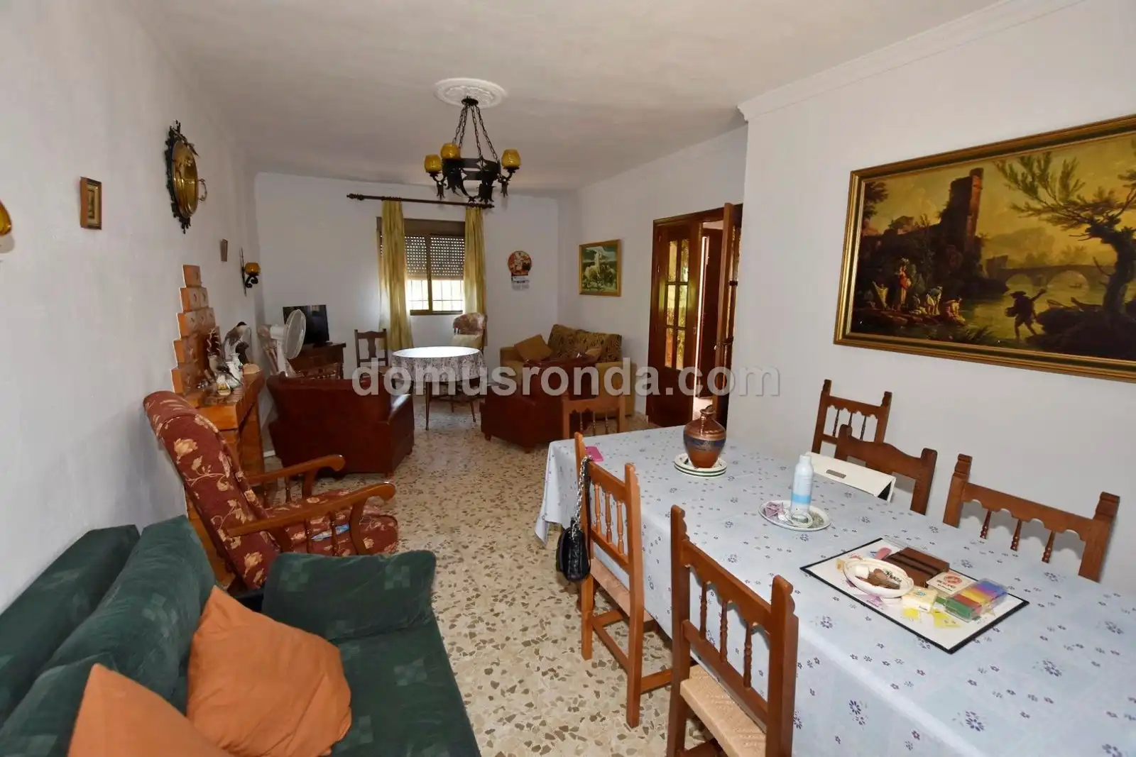 Sala de estar de Finca rústica en venta en Ronda con Terraza y Amueblado