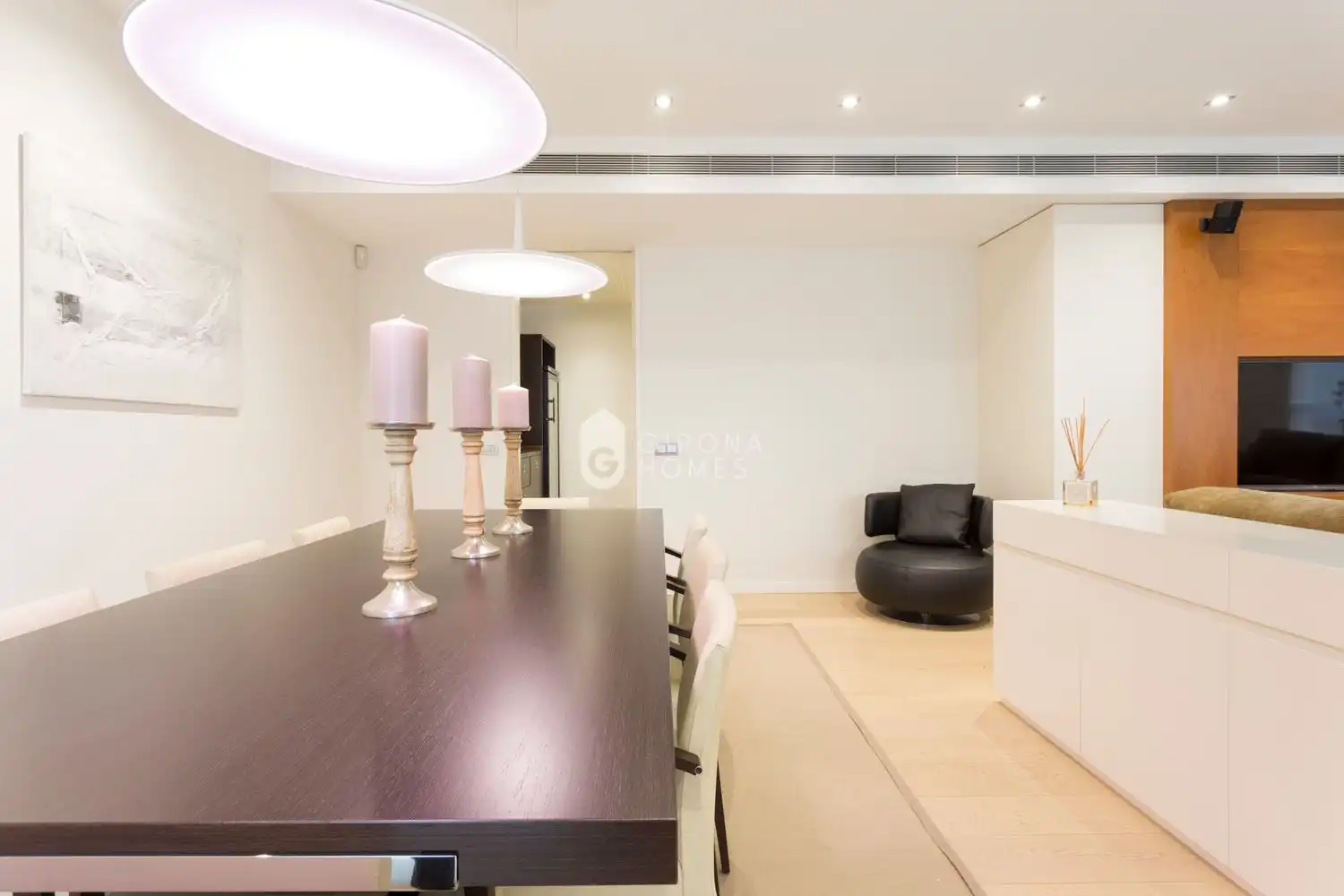 Wohnzimmer von Wohnungen zum Verkauf in Girona mit Klimaanlage, Heizung und Terrasse