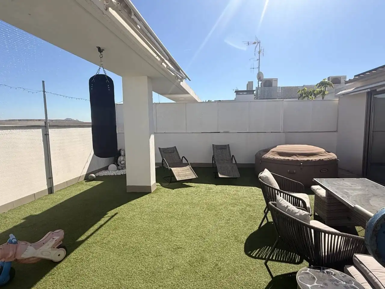 Terraza de Ático en venta en Elche / Elx con Aire acondicionado, Parquet y Terraza