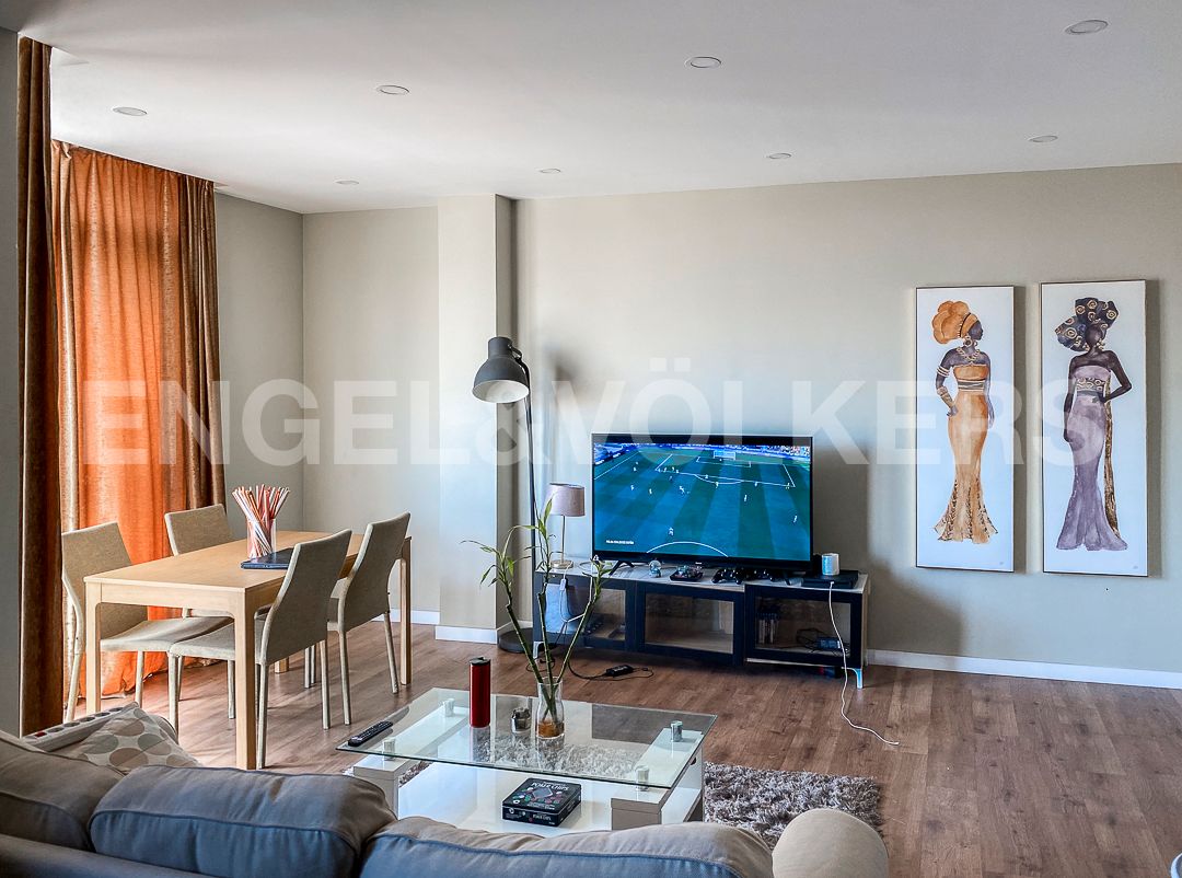 Living room of Flat to rent in  Barcelona Capital  with Air Conditioner, Heating and Terrace