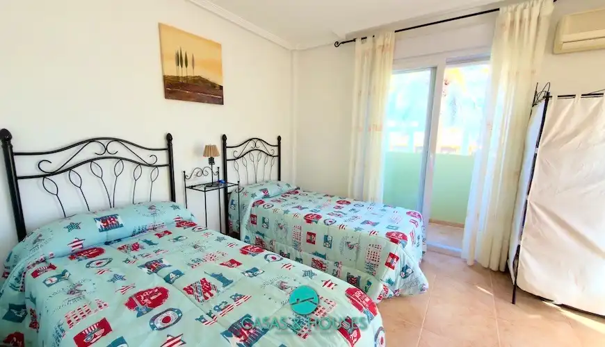Bedroom of Detached homes for sale in La Manga del Mar Menor  with Air Conditioner, Heating and Private garden