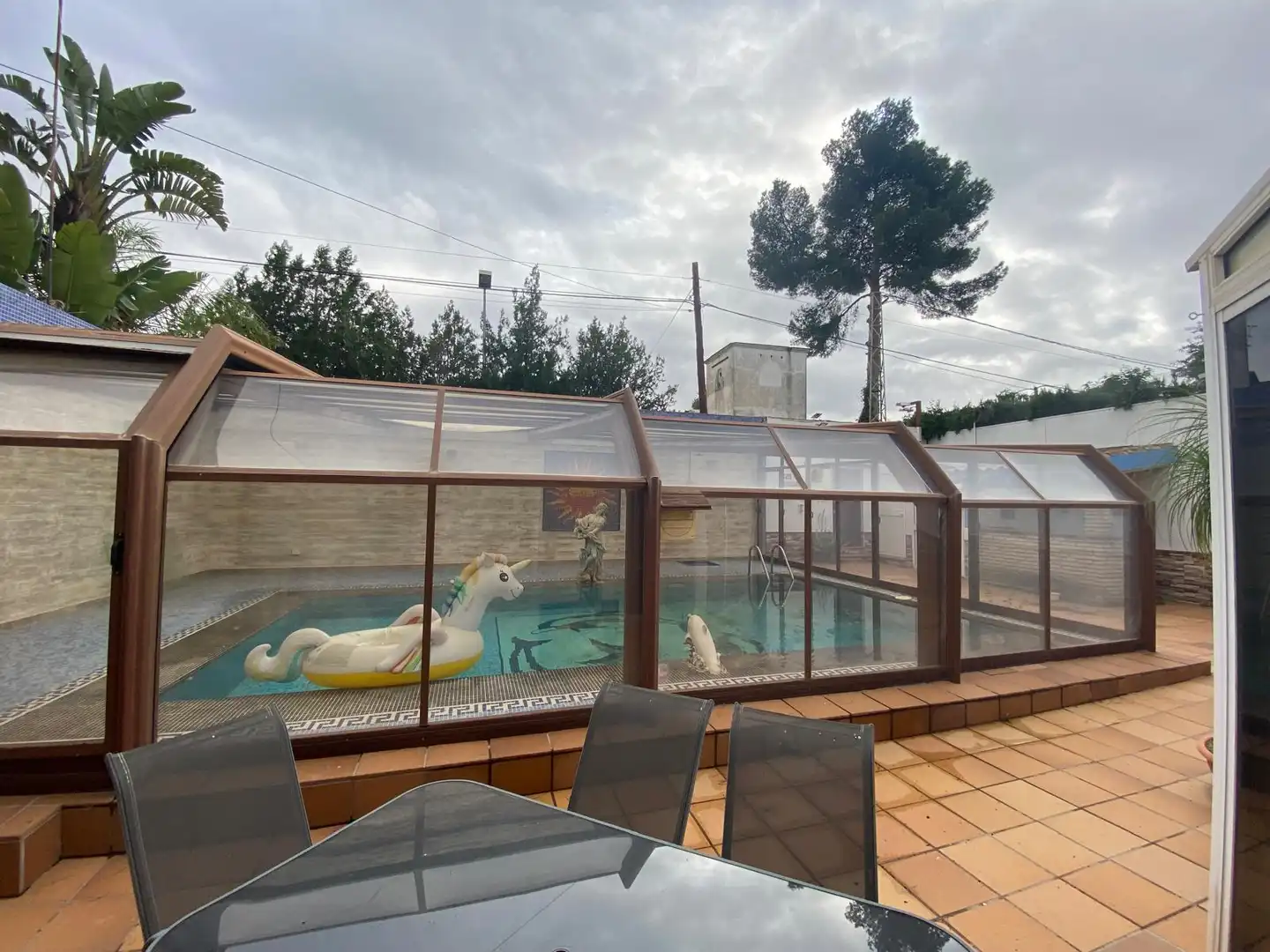 Piscina de Casa o xalet en venda en Dos Hermanas amb Aire condicionat, Jardí privat i Terrassa