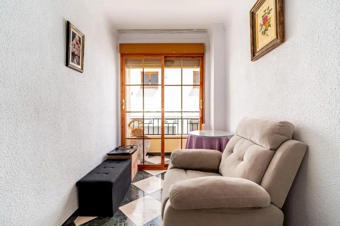 Wohnzimmer von Einfamilien-Reihenhaus zum Verkauf in Lanjarón mit Klimaanlage, Heizung und Terrasse