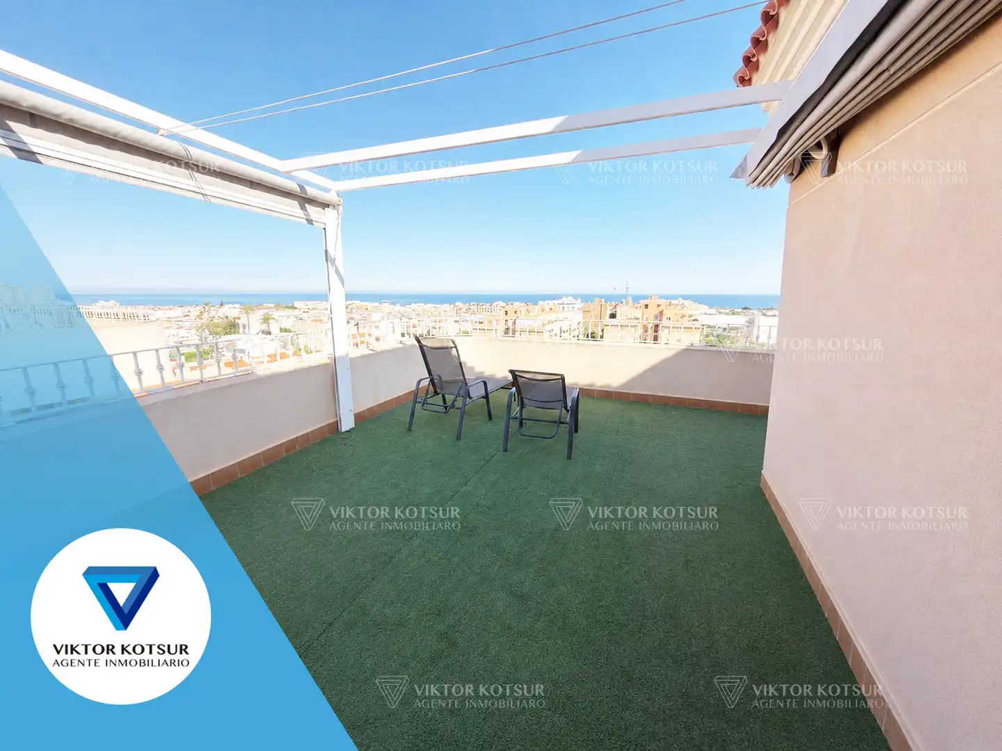 Terrace of Attic for sale in Roquetas de Mar  with Air Conditioner, Parquet flooring and Terrace