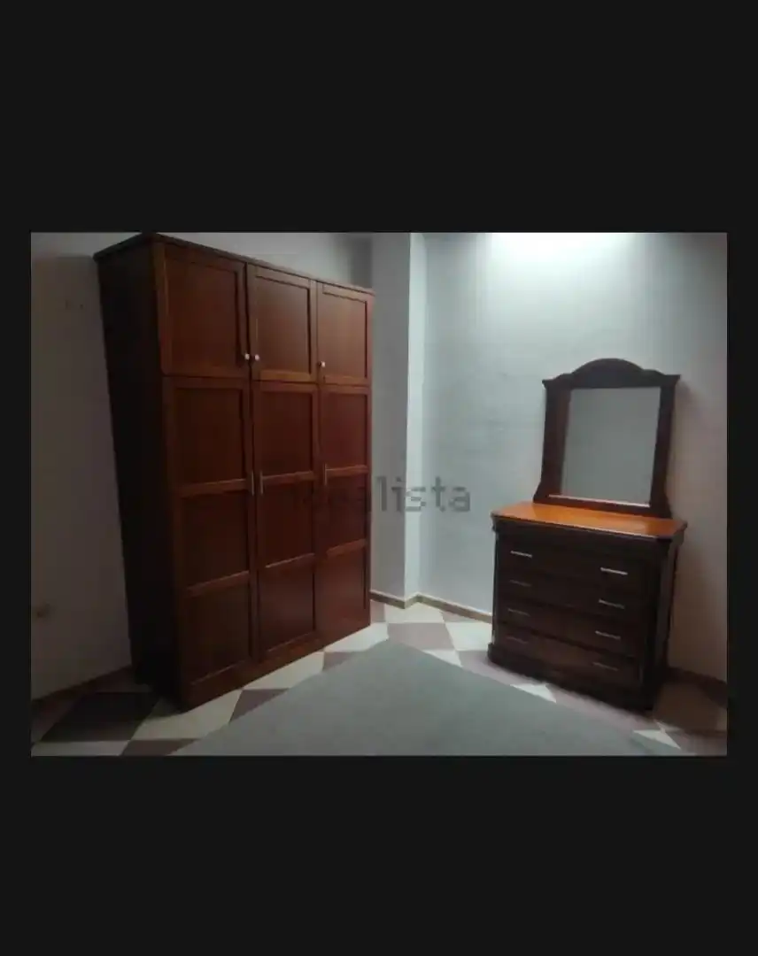 Bedroom of Flat for rent in El Burgo  with Furnished, Washing machine and Microwave