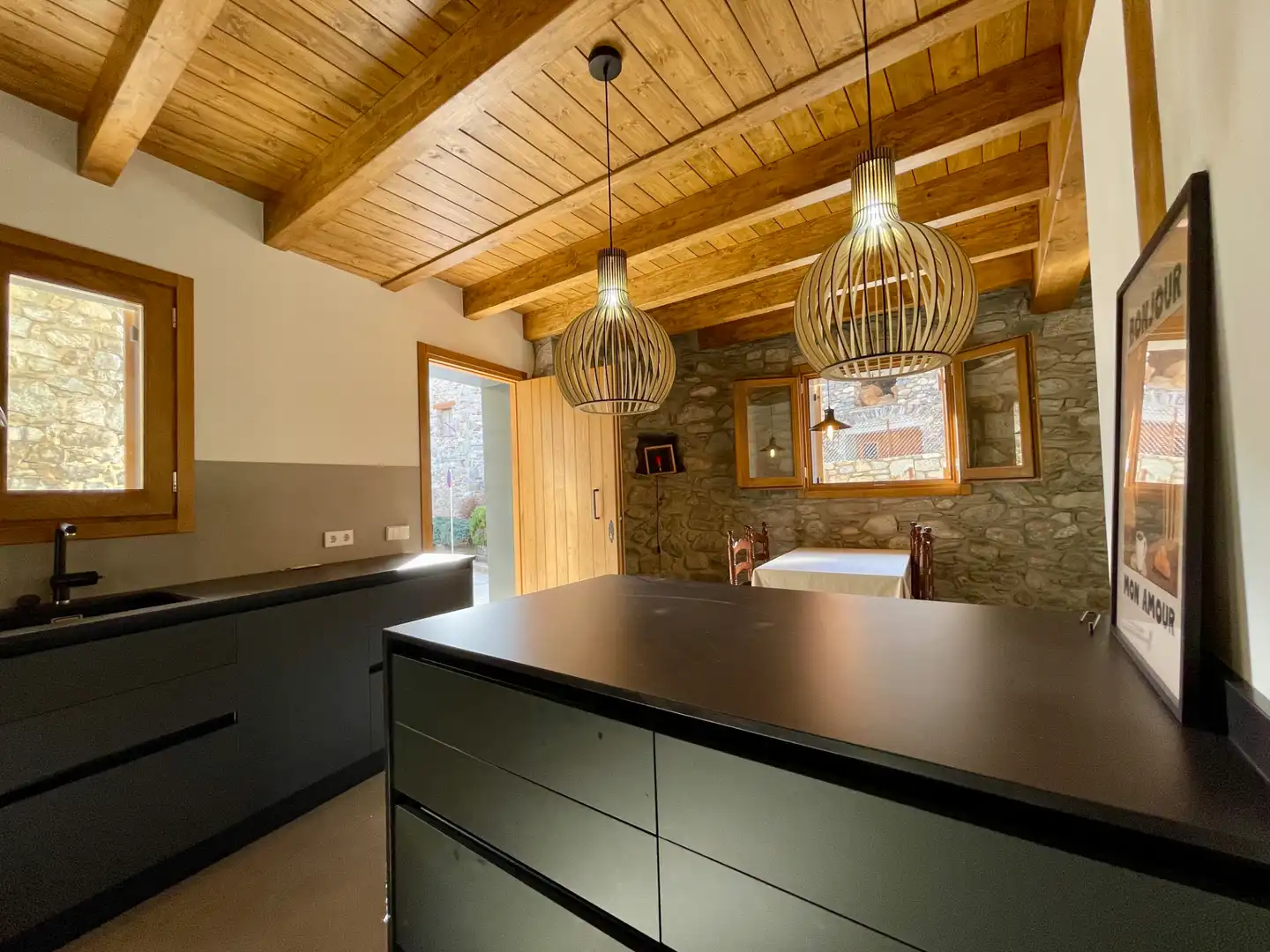 Cocina de Finca rústica en venta en Setcases con Calefacción, Parquet y Trastero