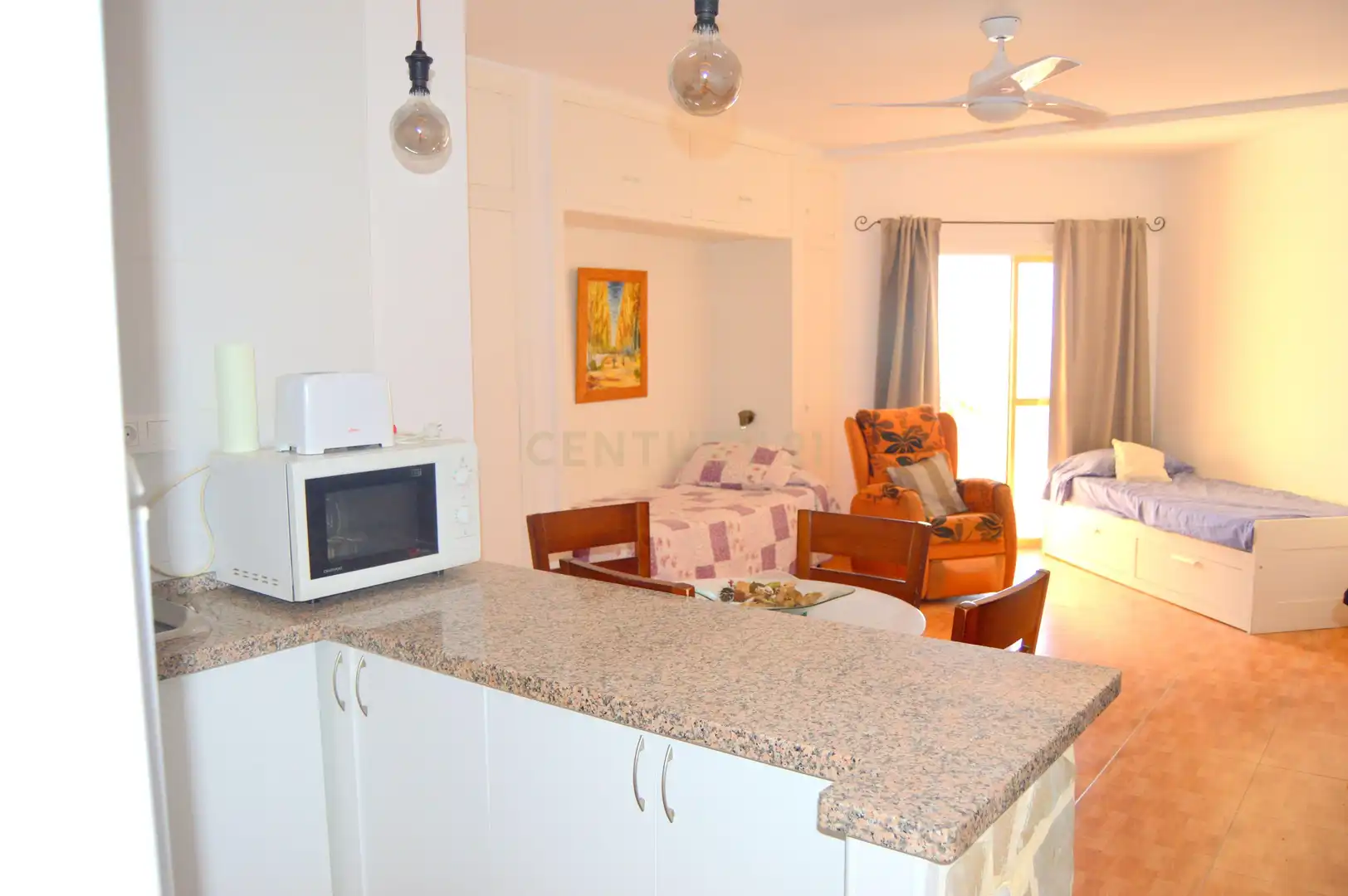 Kitchen of Study for rent in Torremolinos  with Air Conditioner, Private garden and Furnished